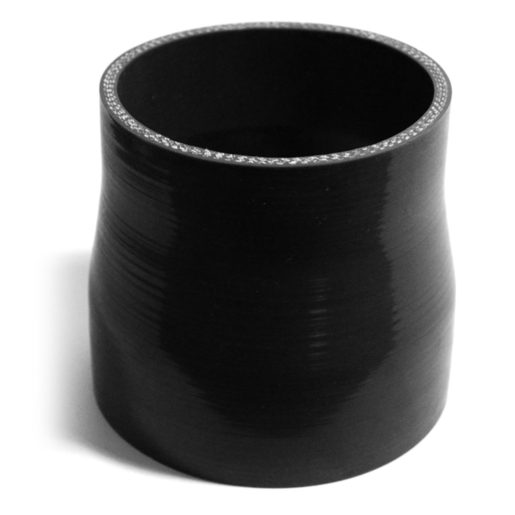 SAAS Straight 4 Ply Silicone Reducer 89mm x 102mm x 102mm Black - SSH89102102