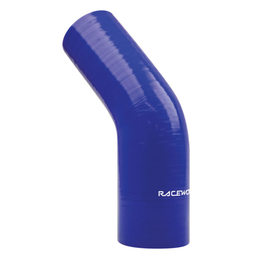 RaceWorks Silicone Hose 45 Reducer Elbow 51-76mm Blue - SHE-045-200300BE