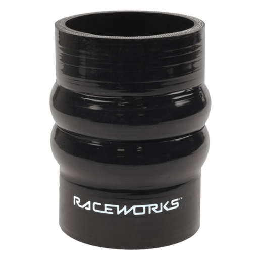 RaceWorks Silicone Hose Double Hump 76mm Black - SHH-300BK