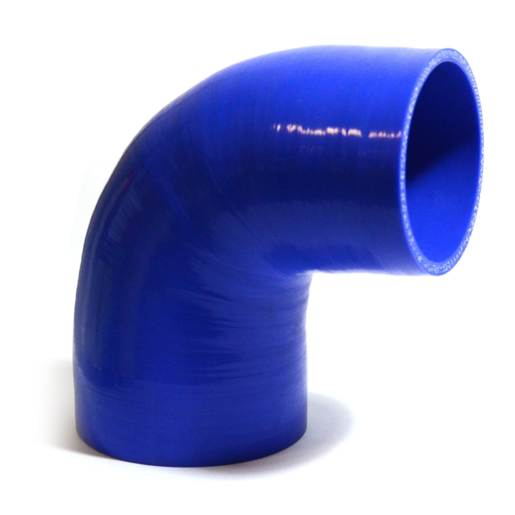 SAAS 90Deg 4 Ply Silicone Reducer 89mm x 102mm Blue - SSH9089102E