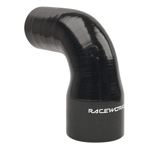 RaceWorks Silicone Hose 90Deg Elbow 70-76mm Black - SHE-090-275300BK