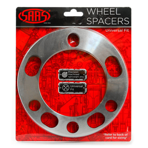 SAAS Wheel Spacer x 2 Universal 6 Stud 6mm - WS6006