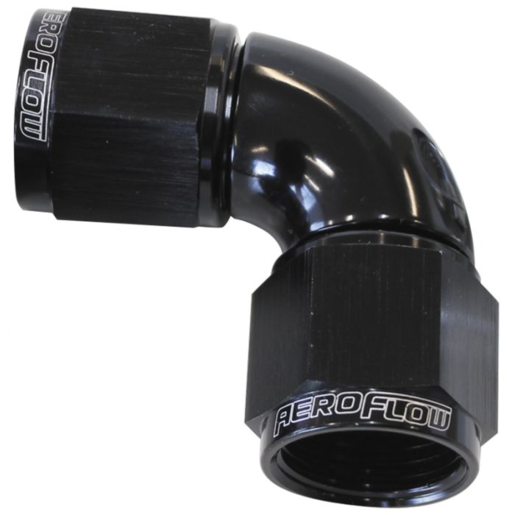 Aeroflow 90 Full Flow Female Coupler -20AN - AF583-20BLK