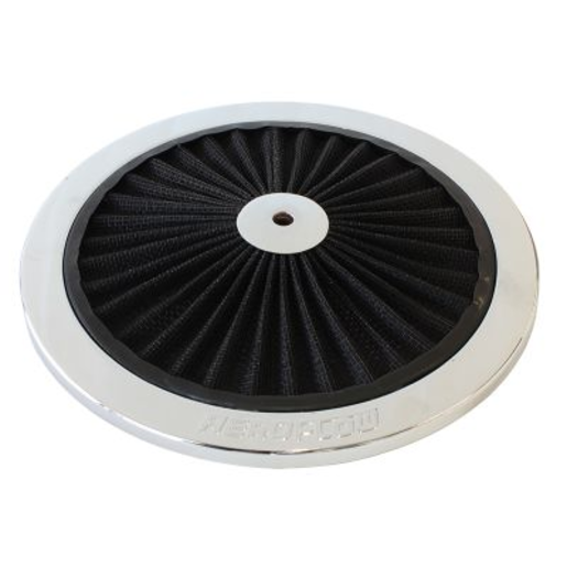 Aeroflow Chrome Full Flow Air Filter Top Plate - AF2851-0901