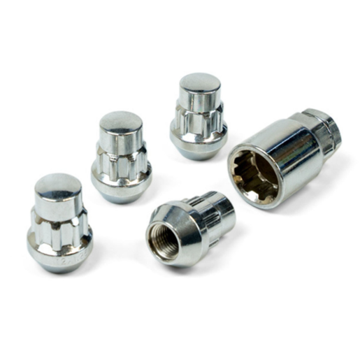 SAAS Lock Nuts Splined Bulge 7/16 Pack of 4 - 913020