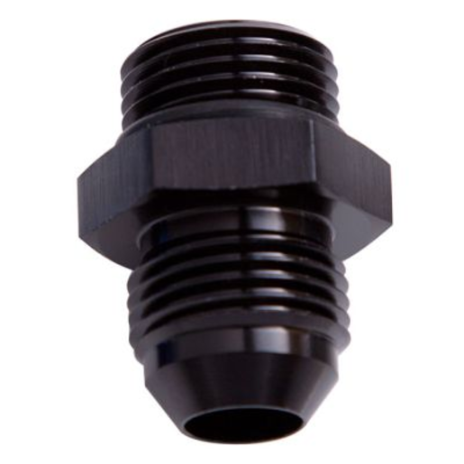 Aeroflow ORB to AN Straight Male Flare Adapter - AF920-12-10BLK