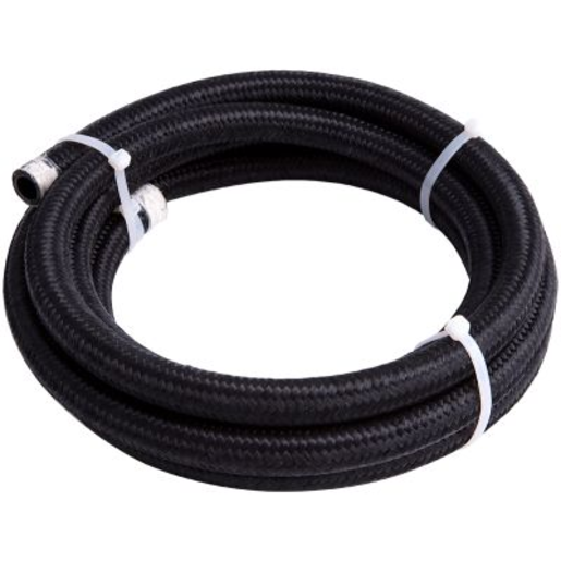 Aeroflow 450 Series Black Braided Light Weight Hose -6AN - AF450-06-15M