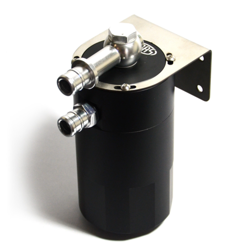 SAAS Oil Catch Tank 4x4 Baffled Black Billet 500mL - ST1014