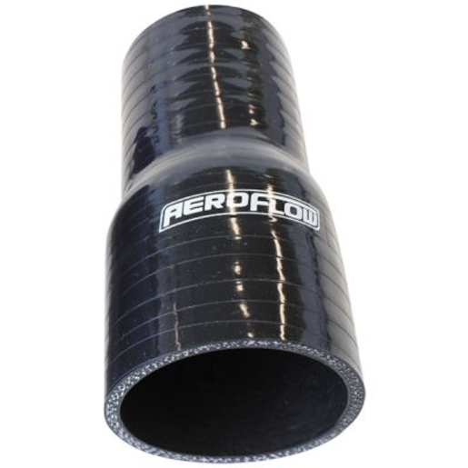 Aeroflow Gloss Black Straight Silicone Reducer - AF9201-075-070