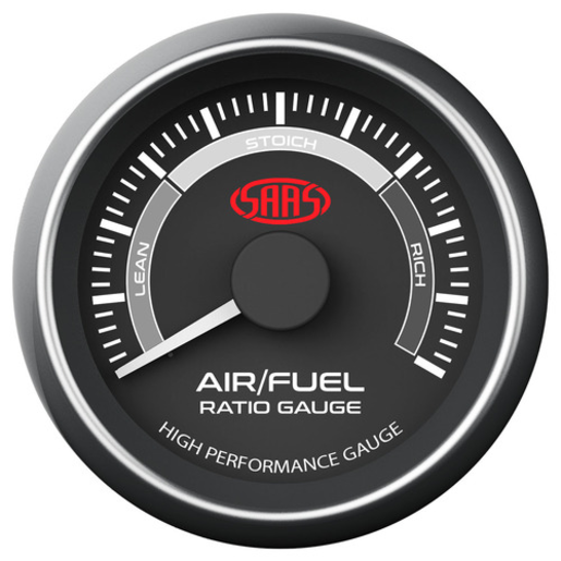 SAAS Air Fuel Ratio Gauge Narrow Band 52mm Muscle Black - SG-AF52B