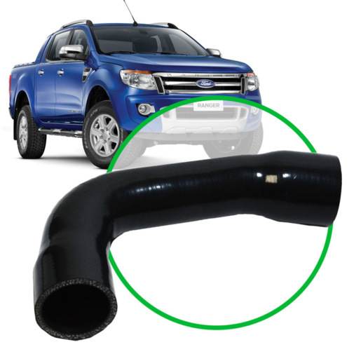 SAAS Silicone Top Pipe Hot Side To Suit Ford Ranger/Mazda BT50 3.2L - SSH2102