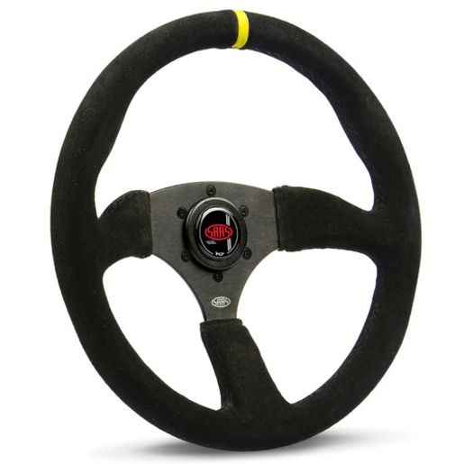 SAAS Steering Wheel Suede 14inch ADR Tokyo Motorsport Black Spoke - SWMS2