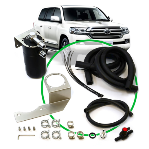 SAAS Oil Catch Tank Full Kit To Suit Landcruiser 200 Series 4.5L - ST1202-1014