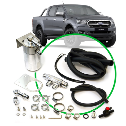 SAAS Oil Catch Tank Full Kit To Suit Ranger PX-II 2.2L/3.2L - ST2103-1015