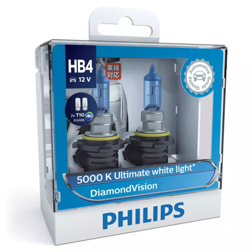 Philips DiamondVision Halogen Signaling Headlight Globe HB4 12V 55W - 9006DVSL