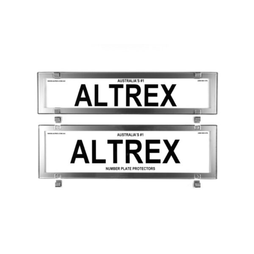 Altrex Number Plate Frame NSW/SA Slimline Chrome Style - 6PCC
