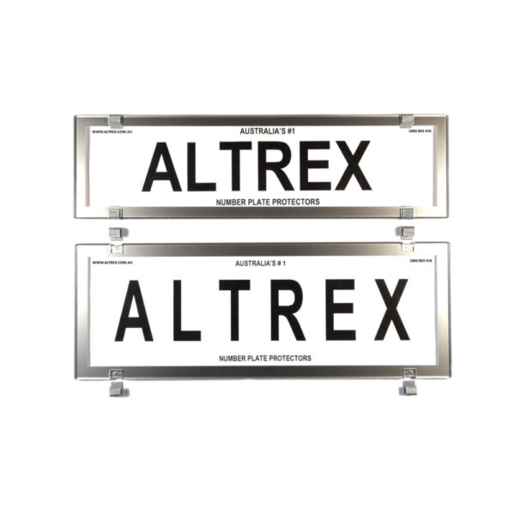 Altrex Number Plate Frame QLD Slimline Chrome Style - 6QCC