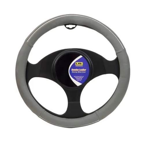 Ilana Steering Wheel Cover Modern Leather Grey - 22/MODLSWCGRE