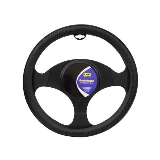 Ilana Steering Wheel Cover Typical Leather Black - 22/TYPLSWCBLA