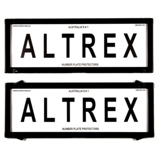 Altrex Black Border without Lines - Number Plate Cover 6 Figure - 6NL