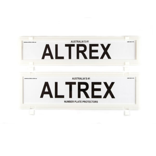 Altrex Number Plate Frame NSW 6 Figures Slim White - 6NLPW