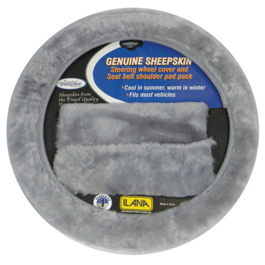 Ilana Sheepskin SWC & SBP Grey - 24/SKINACCGRE