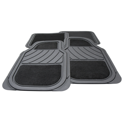 Streetwize Georgia Carpet/Rubber Floor Mats Grey set 4 - SW785