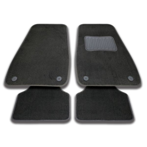 Streetwize Utah Carpet Floor Mats Black Set 4 - SW758