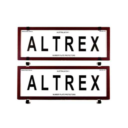 Altrex Number Plate Protector Sports Edition Red - 6SER