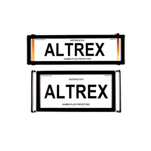 Altrex Number Plate Frame QLD American Slimline Black - 9USNL