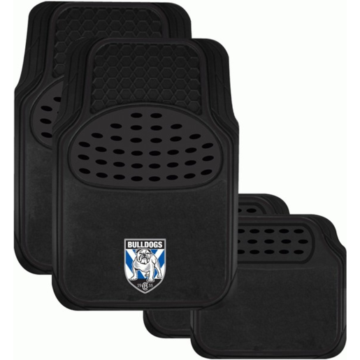 NRL Canterbury Bulldogs Car Mats Set of 4 - CMNRLBULS4