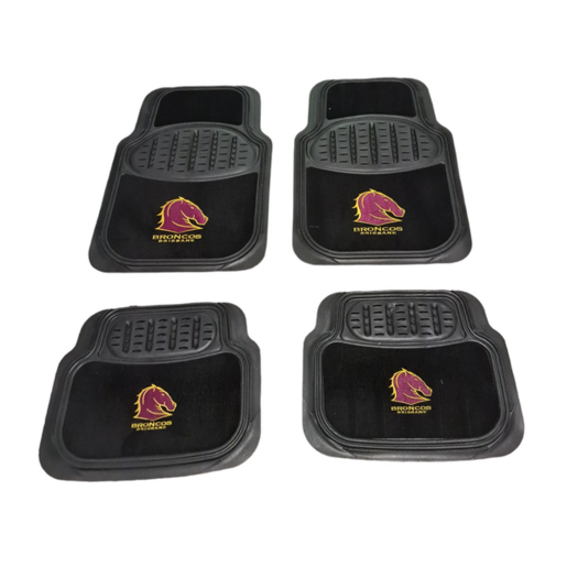 NRL Brisbane Broncos Car Mats Set of 4 - CMNRLBROS4