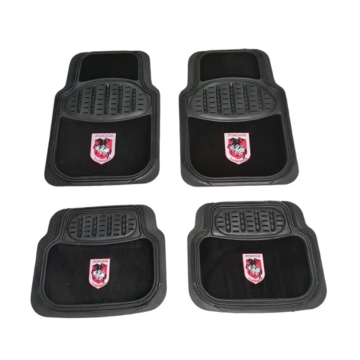 NRL Car Mats Dragons Set of 4 - CMNRLDRAS4