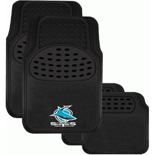 NRL Car Mats Sharks Set of 4 - CMNRLSHAS4