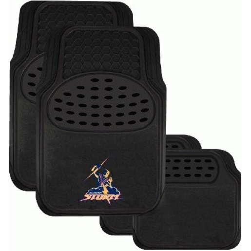 NRL Car Mats Melbourne Storm Set of 4 Front/Rear - CMNRLSTOS4