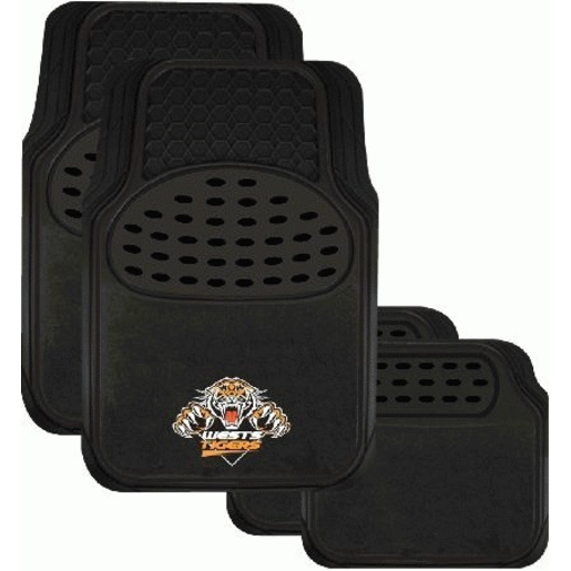 NRL Car Mats Tiger Set of 4 - CMNRLTIGS4