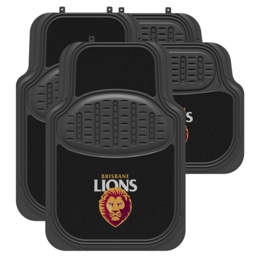 AFL Brisbane Lions Car Mats - CMAFLLIOS4