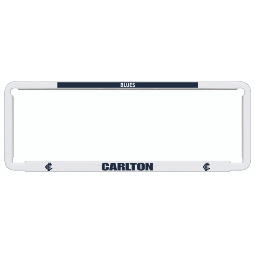 AFL Carlton Blues Number Plate Frame - NPAFLCAR