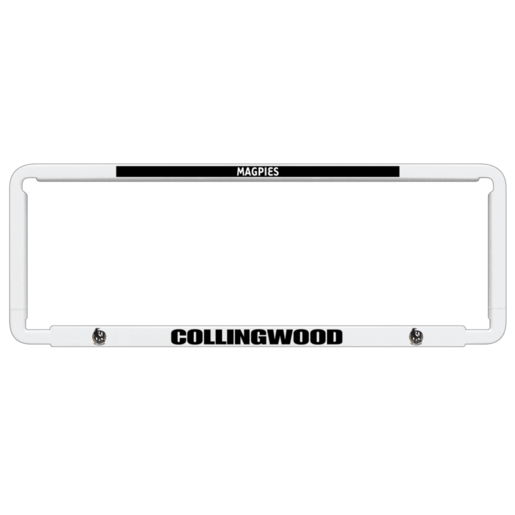 AFL Collingwood Magpies Number Plate Frame - NPAFLCOL