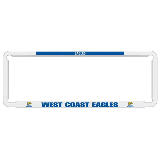 AFL West Coast Eagles Number Plate Frame - NPAFLEAG