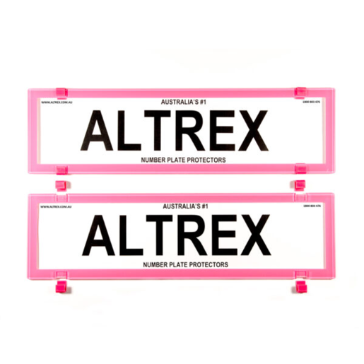 Altrex Number Plate Frame Breast Cancer Dual Slimline - 6BCVSNL