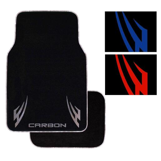Road Gear Carpet Mat Carbon Blade Set 4 Red- RGA9682