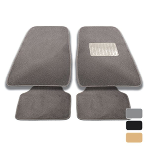 Streetwize Boston Carpet Floor Mats Set 4 Black - BGD728