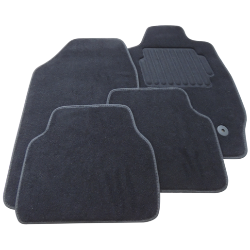 Streetwize Revolution Carpet Floor Mats Compact Car Set 4 Black - SW9190