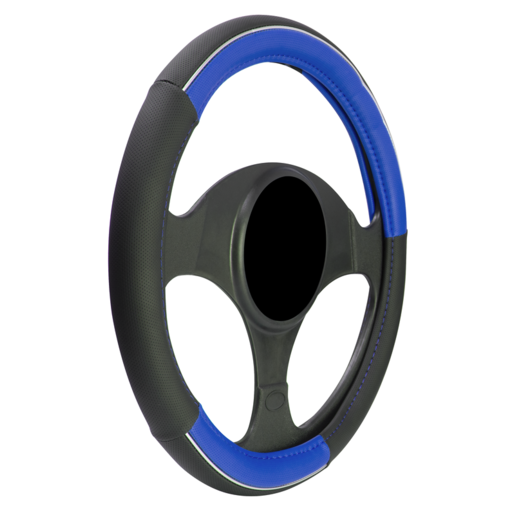 Streetwize Pro Style Steering Wheel Cover Blue/Black - SWCPROBLU