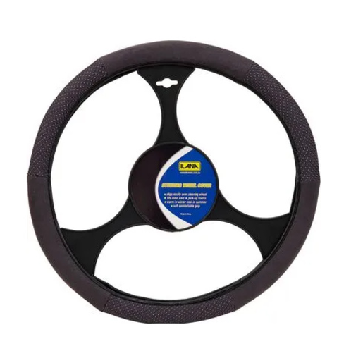 Ilana Esteem Steering Wheel Cover Charcoal - ESTSWCCHA