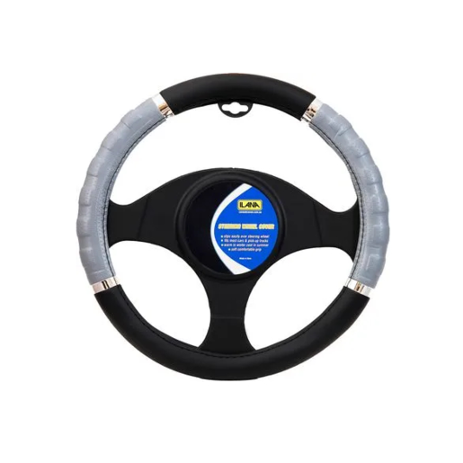 Ilana Steering Wheel Cover Laser Grey - LASSWCGRE