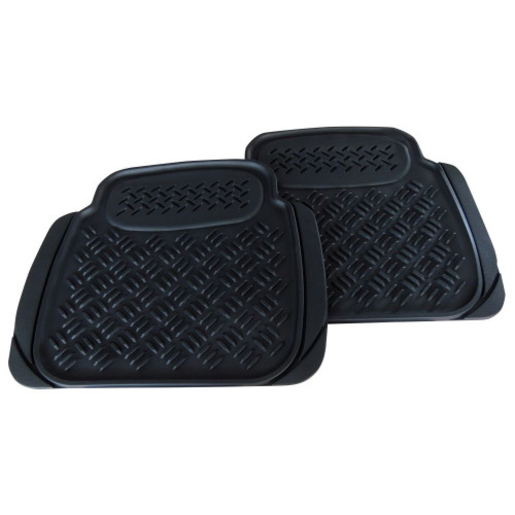 Streetwize Floor Mats Detroit Set 2 Rear Black Rubber - SW751