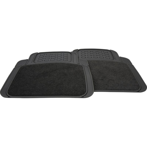 Streetwize Miami Universal Fit Floor Mats Charcoal 2piece Rear - SW748