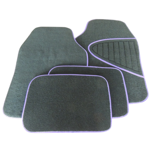 Streetwize Austin Universal Fit Floor Mats Set 4 Purple/Black - SW807